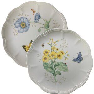 Lenox Butterfly Meadow 9" Dessert Plates EUC - set of 2